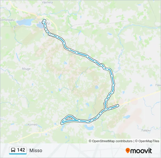 142 Bus Line Map
