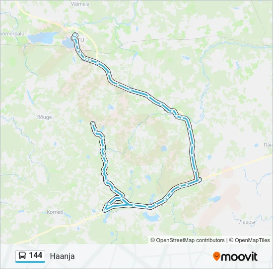 Автобус 144: карта маршрута