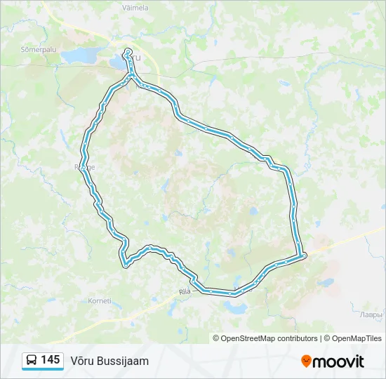 145 Bus Line Map