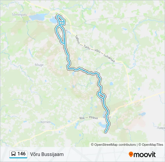 146 Bus Line Map