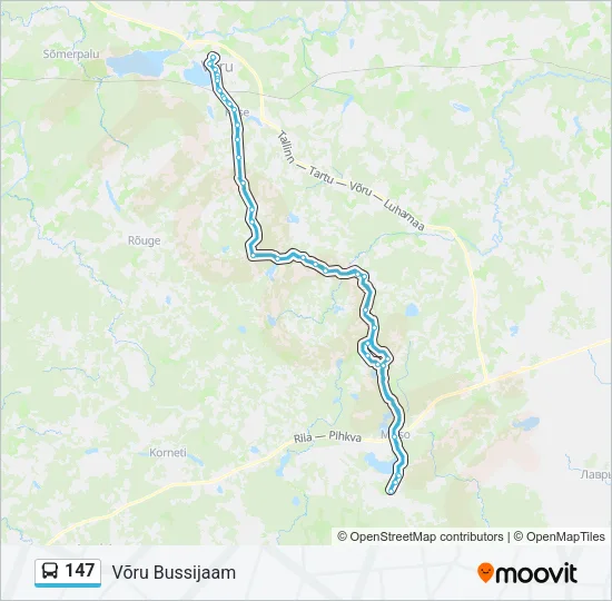 147 Bus Line Map