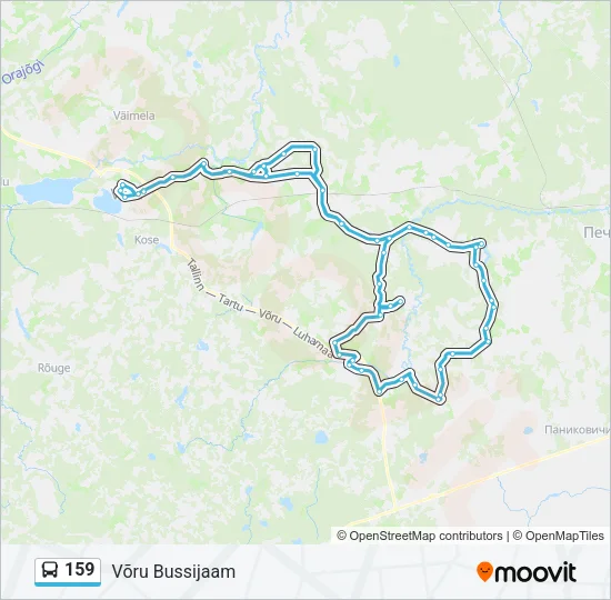 159 Bus Line Map