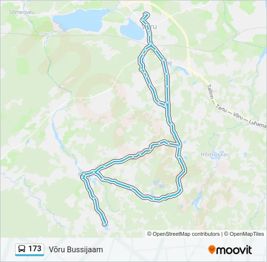 173 Bus Line Map