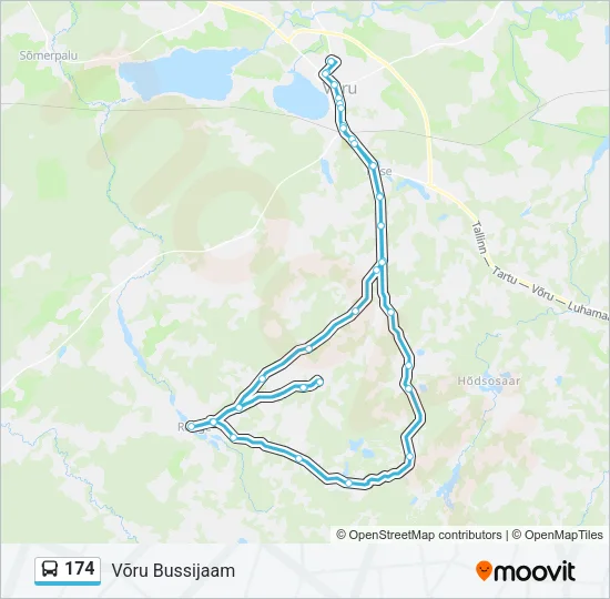 174 Bus Line Map