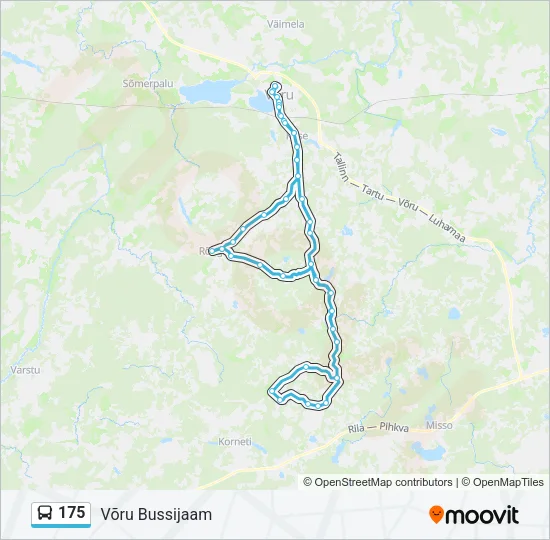 175 Bus Line Map