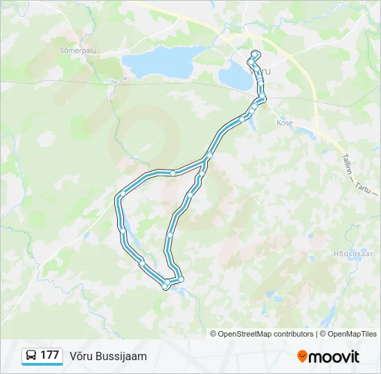 177 Bus Line Map