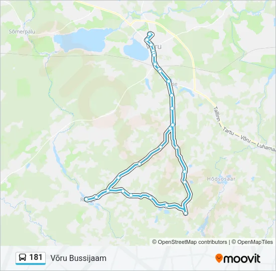 181 Bus Line Map