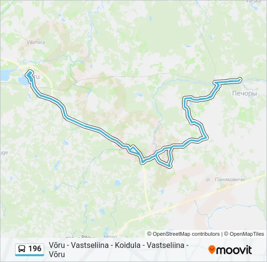 196 Bus Line Map