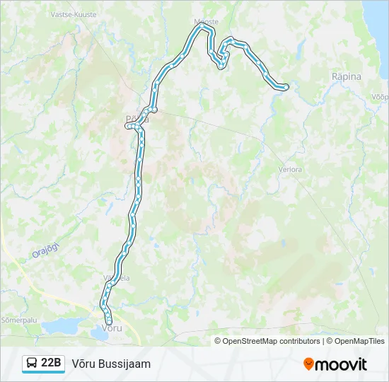 22B Bus Line Map