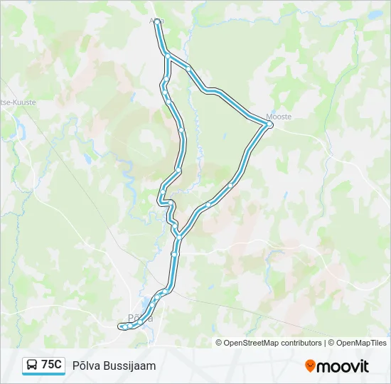 75C Bus Line Map
