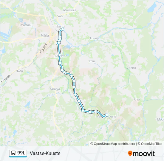 99L Bus Line Map