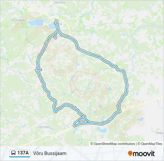Автобус 137A: карта маршрута