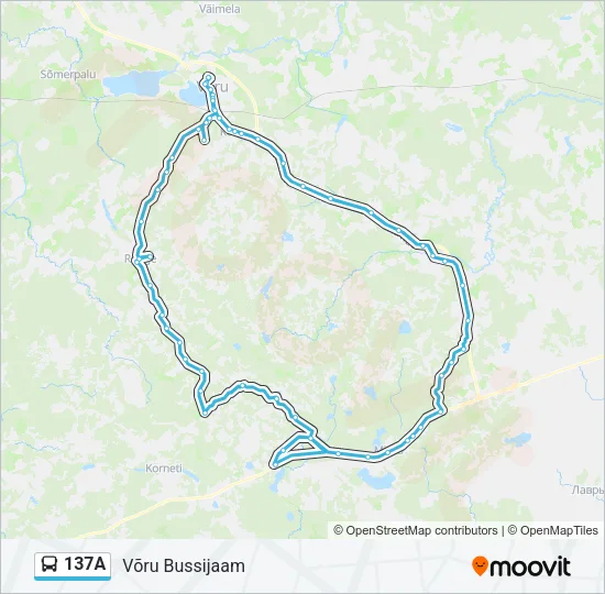 137A Bus Line Map