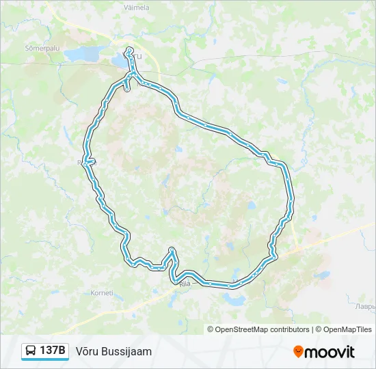 137B Bus Line Map