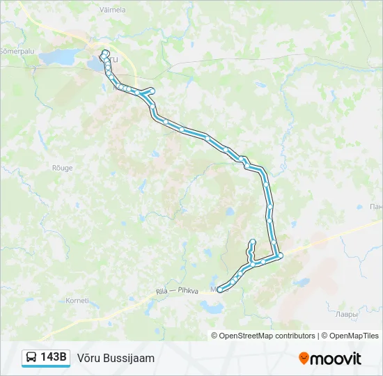 143B Bus Line Map