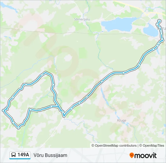 149A Bus Line Map