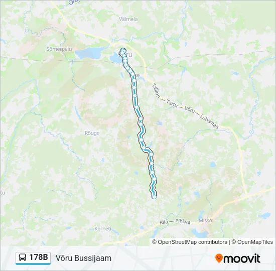 178B Bus Line Map