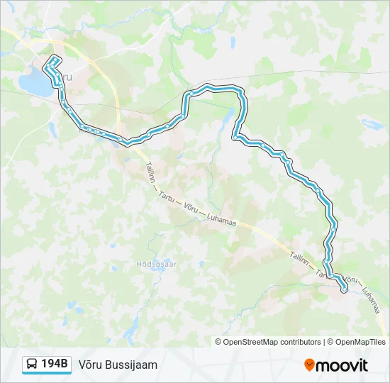 194B Bus Line Map