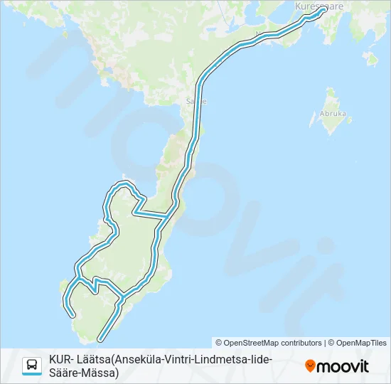 1104 PILOOT Bus Line Map
