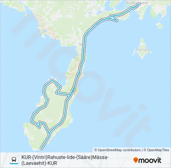 1105 PILOOT Bus Line Map