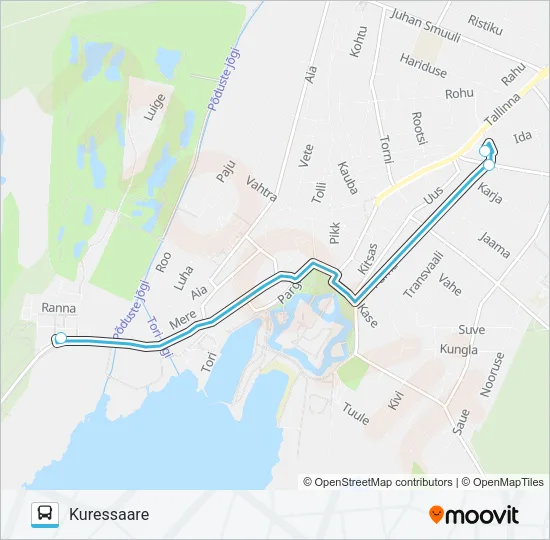 1122 PILOOT Bus Line Map