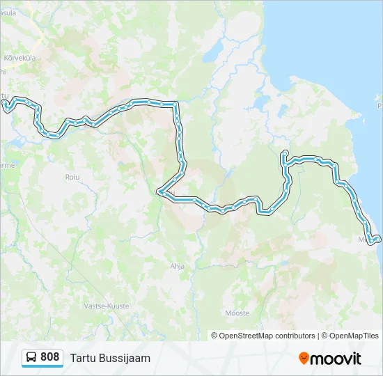 808 Bus Line Map