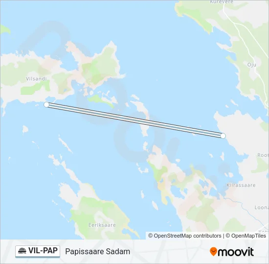 VIL-PAP Ferry Line Map