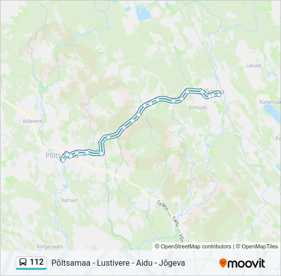 112 Bus Line Map