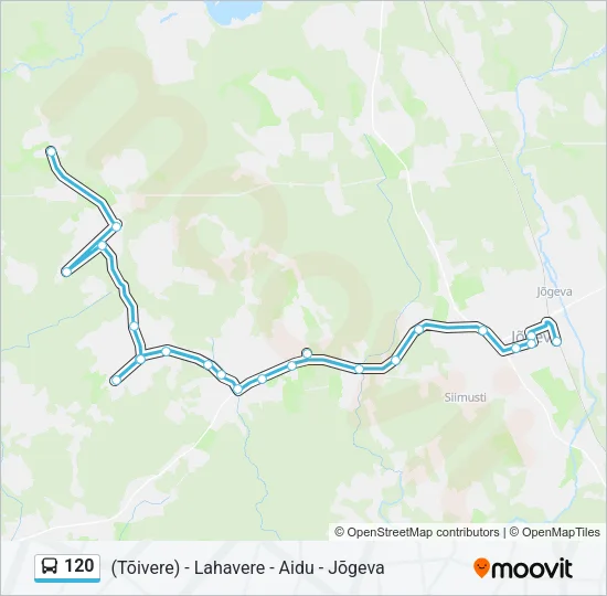 Автобус 120: карта маршрута