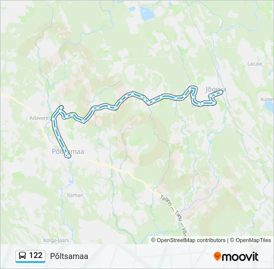 122 Bus Line Map