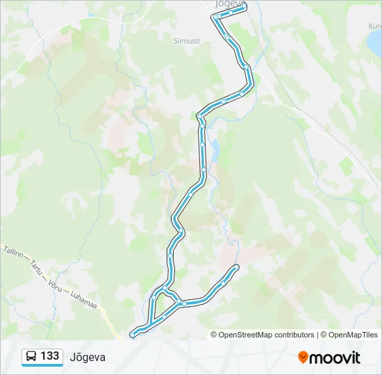 133 Bus Line Map