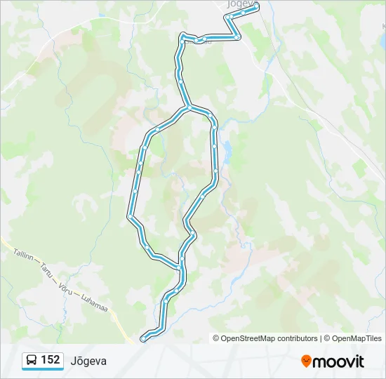 152 Bus Line Map