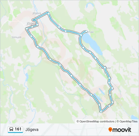 Автобус 161: карта маршрута