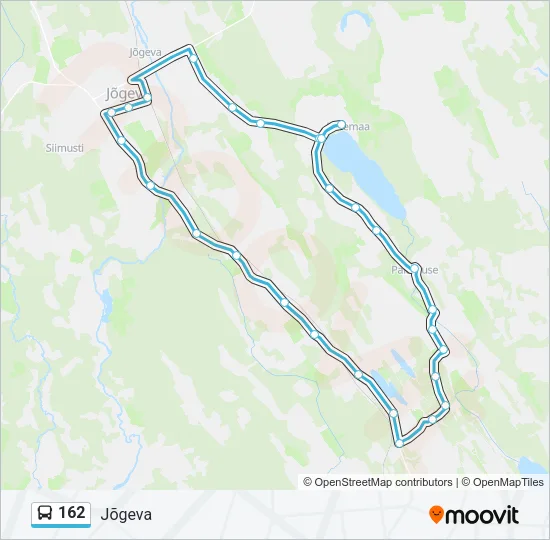 Автобус 162: карта маршрута