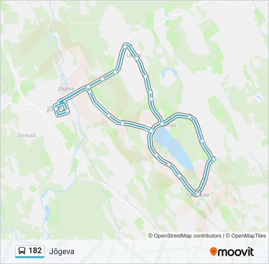 182 Bus Line Map
