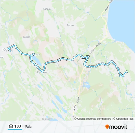 183 Bus Line Map