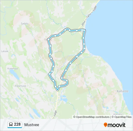 228 Bus Line Map