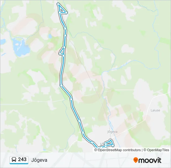 243 Bus Line Map