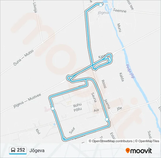 252 Bus Line Map
