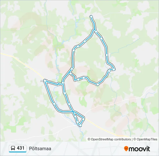 431 Bus Line Map