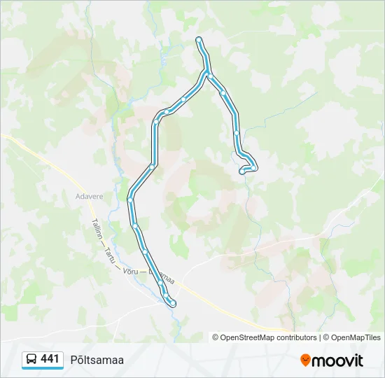 441 Bus Line Map