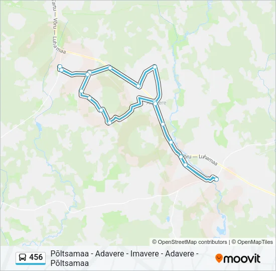 456 Bus Line Map