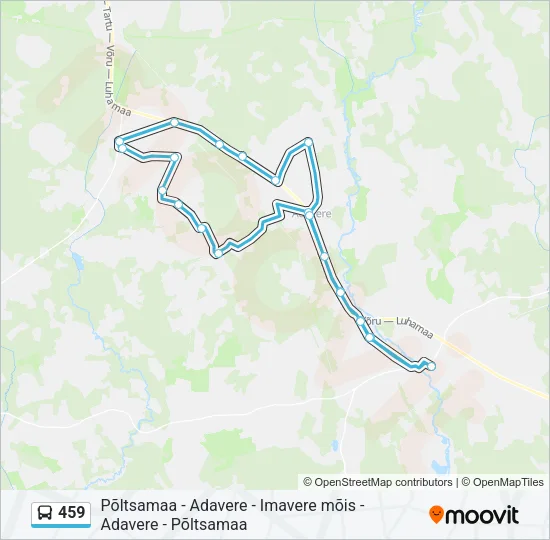 459 Bus Line Map