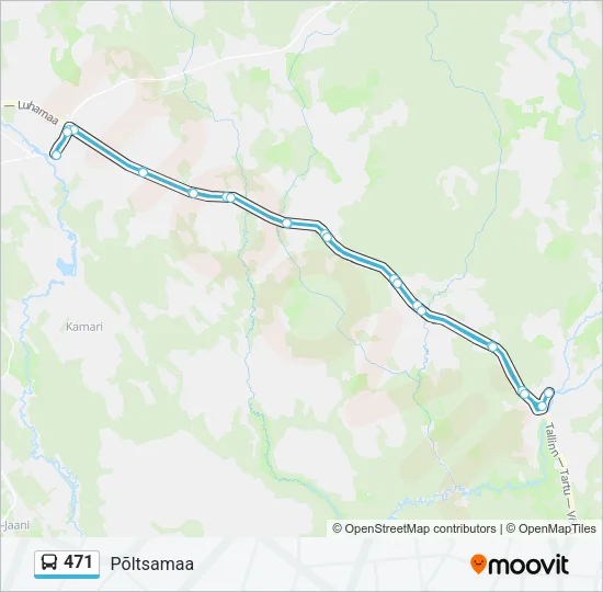 471 Bus Line Map
