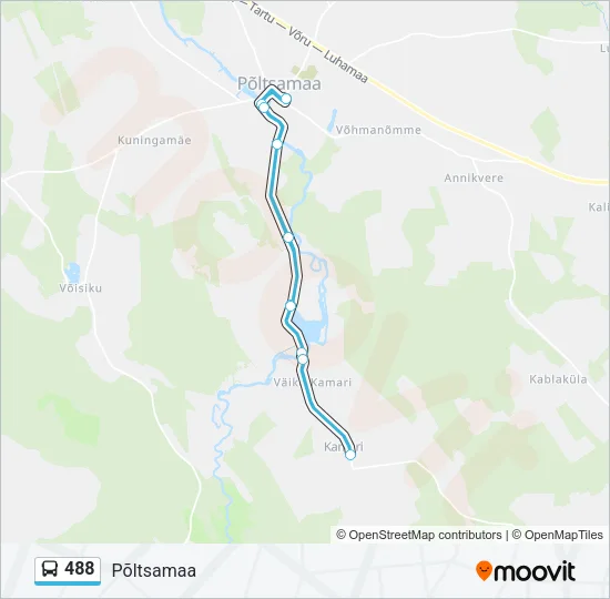 488 Bus Line Map