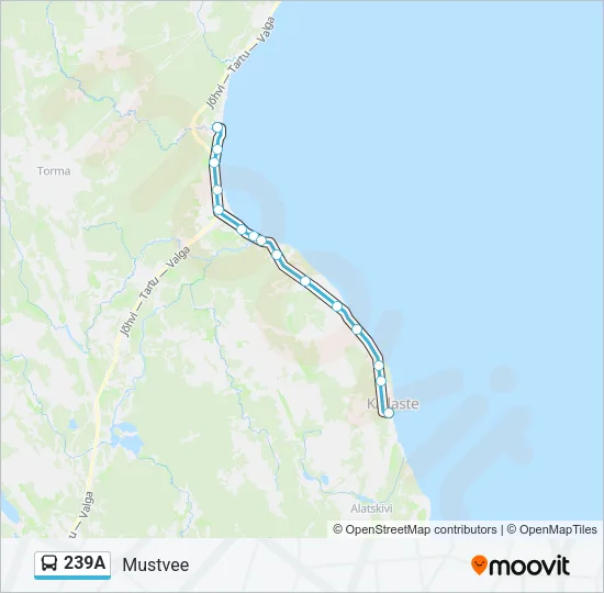 Автобус 239A: карта маршрута