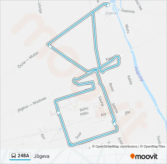 248A Bus Line Map