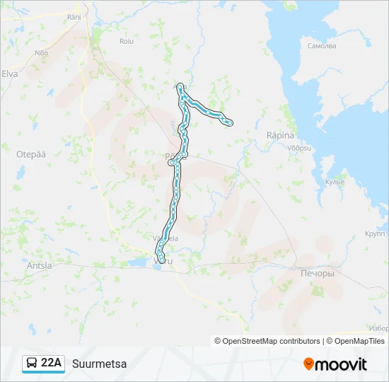 22A Bus Line Map