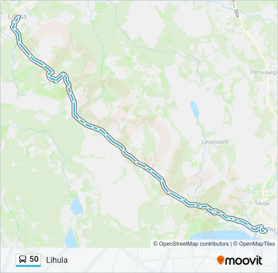 50 Bus Line Map