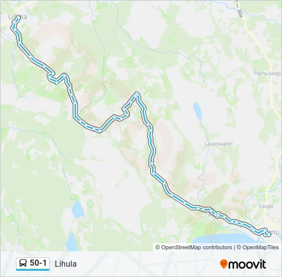 Автобус 50-1: карта маршрута